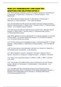 NURS 5357 NEUROBIOLOGY CORE EXAM TEST QUESTIONS AND SOLUTIONS RATED A&plus;