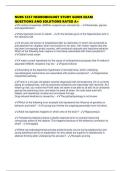 NURS 5357 NEUROBIOLOGY STUDY GUIDE EXAM QUESTIONS AND SOLUTIONS RATED A&plus;