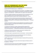 NURS 5357 NEUROBIOLOGY 2026 TEST PAPER QUESTIONS AND SOLUTIONS RATED A&period;pdf