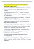 NURS 5357 NEUROBIOLOGY 2026 EXAM QUESTIONS AND SOLUTIONS RATED A&plus;