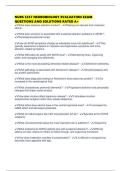 NURS 5357 NEUROBIOLOGY EVALUATION EXAM QUESTIONS AND SOLUTIONS RATED A&plus;