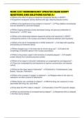 NURS 5357 NEUROBIOLOGY UPDATED EXAM SCRIPT QUESTIONS AND SOLUTIONS RATED A&plus;