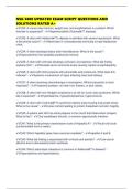 NSG 3800 UPDATED EXAM SCRIPT QUESTIONS AND SOLUTIONS RATED A&plus;