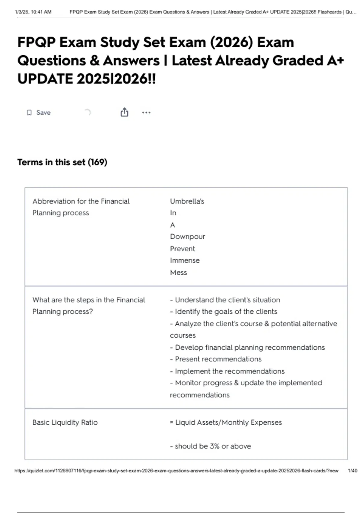FPQP Exam Study Set Exam (2026) Exam Questions & Answers | Latest ...
