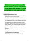 Davis Advantage for Understanding Medical-Surgical Nursing&comma; 7th Edition &ndash; Comprehensive 95-Question Advanced Test Bank &lpar;2025&sol;2026 Academic Year&rpar;