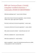 BIO-201 Lecture Exam 1 &lpar;2025&rpar; complete verified solutions &plus; rationales &lpar;PASS GUARANTEED&rpar;&period;