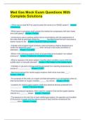 Med Gas Mock Exam Questions With Complete Solutions