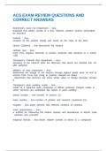 ORGANIC CHEMISTRY 1 ACS QUESTIONS FINAL EXAM QUESTIONS AND CORRECT ANSWERS