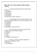 BIOL 207 Exam 1 Review Questions With Complete Solutions