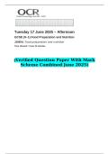 2025 GCSE &lpar;9&ndash;1&rpar; Food Preparation and Nutrition J309&sol;01 Food preparation and nutrition  &lpar;Verified Question Paper With Mark Scheme Combined June 2025&rpar;