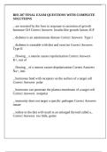BIO 207 FINAL EXAM QUESTIONS WITH COMPLETE SOLUTIONS
