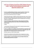 VATI Care of Children ACTUAL Exam Bundle 2026