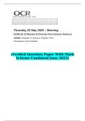2025 GCSE &lpar;9&ndash;1&rpar; Physics B &lpar;Twenty First Century Science&rpar; J259&sol;03 Breadth in physics &lpar;Higher Tier&rpar;   &lpar;Verified Question Paper With Mark Scheme Combined June 2025&rpar;