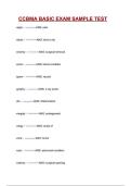 CCBMA BASIC EXAM SAMPLE TEST Questions and correct Answers &lpar;100&percnt; VERIFIED&rpar;&vert; 2026&sol;2027