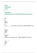Water Distribution Grade 1 Certification ADEQ Practice Exam Questions With Correct Answers &comma;