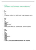 Water distribution level 3 questions with correct answers