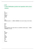 Level 1 water distribution practice test questions with correct answers&period;