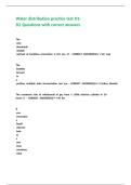 Water distribution practice test D1-D2 Questions with correct answers&period;