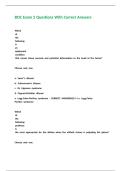 BOC Exam 5 Questions With Correct Answers 