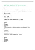 BOC Study Questions With Correct answers