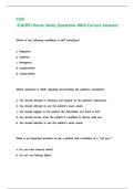 COA JCAHPO Home Study Questions With Correct Answers 