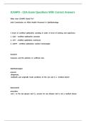 JCAHPO - COA Exam Questions With Correct Answers