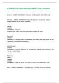 JCAHPO COA Exam Questions With Correct Answers
