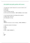 COA JCAHPO study guide questions with answers