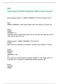 COA exam study &lpar;JCAHPO&rpar; Questions With Correct Answers