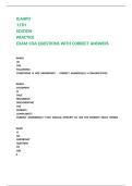 JCAHPO 11TH EDITION PRACTICE EXAM COA QUESTIONS WITH CORRECT ANSWERS &comma;