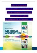 Medical Assisting&colon; Administrative & Clinical Competencies 9th Edition Solution Manual by Michelle Blesi &ndash; Latest Update 2026 Exam Prep &vert; Graded A&plus;