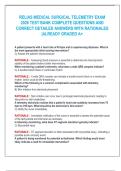 RELIAS MEDICAL SURGICAL TELEMETRY EXAM  2026 TEST BANK COMPLETE QUESTIONS AND  CORRECT DETAILED ANSWERS WITH RATIONALES   &vert;ALREADY GRADED A&plus; 