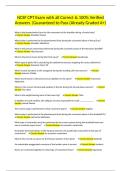 NCSF CPT Exam with all Correct & 100&percnt; Verified Answers &vert;Guaranteed to Pass &lpar;Already Graded A&plus;&rpar;