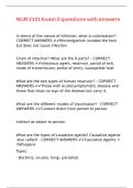 NUR 2101 Exam 2 questions with answers