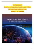 Operations and Supply Chain Management 17th Edition Solution Manual by F&period; Robert Jacobs & Richard B&period; Chase &ndash; Latest Update 2026 Exam Prep &vert; Graded A&plus;