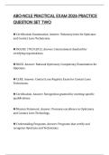 ABO-NCLE PRACTICAL EXAM 2026 PRACTICE QUESTION SET TWO