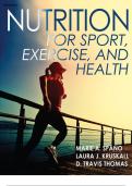 TEST BANK&colon; Nutrition for Sport&comma; Exercise&comma; and Health Structured Practice for Dietetics&comma; Exercise Science & Sports Medicine Exams &vert; Latest Edition