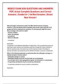 WEBCE EXAM 2026 QUESTIONS AND ANSWERS  PDF&vert; Actual Complete Questions and Correct  Answers &vert; Graded A&plus; &vert; Verified Answers &vert; Brand  New Version&excl;