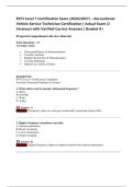 RVTI Level 1 Certification Exam &lpar;2026&sol;2027&rpar; &ndash; Recreational  Vehicle Service Technician Certification &vert; Actual Exam &lpar;2  Versions&rpar; with Verified Correct Answers &vert; Graded A&plus; 