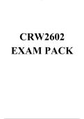 CRW2602 EXAM PACK 2026