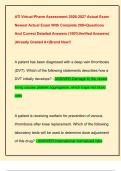 ATI Virtual-Pharm Assessment 2026-2027 Actual Exam  Newest Actual Exam With Complete 200&plus;Questions  And Correct Detailed Answers &lpar;100&percnt;Verified Answers&rpar;  &vert;Already Graded A&plus;&vert;Brand New&excl;&excl;