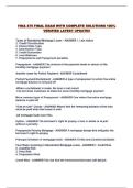FINA 475 FINAL EXAM WITH COMPLETE SOLUTIONS 100&percnt; VERIFIED LATEST UPDATE&excl;&excl;