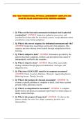  NSG 1530 FOUNDATIONAL PHYSICAL ASSESSMENT COMPLETE AND UPDATED EXAM QUESTIONS WITH VERIFIED ANSWERS