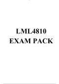 LML4810 EXAM PACK 2026