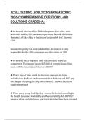 XCELL TESTING SOLUTIONS EXAM SCRIPT 2026 COMPREHENSIVE QUESTIONS AND SOLUTIONS GRADED A&plus;