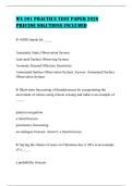 WX 301 PRACTICE TEST PAPER 2026 PRECISE SOLUTIONS INCLUDED