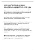 WGU D351 FUNCTIONS OF HUMAN RESOURCE MANAGEMENT FINAL PAPER 2026