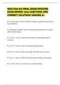 WGU D118 OA FINAL EXAM UPDATED EXAM REVIEW 2026 QUESTIONS AND CORRECT SOLUTIONS GRADED A&plus;