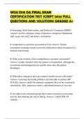 WGU D118 OA FINAL EXAM CERTIFICATION TEST SCRIPT 2026 FULL QUESTIONS AND SOLUTIONS GRADED A&plus;