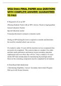 WGU D002 FINAL PAPER 2026 QUESTIONS WITH COMPLETE ANSWERS GUARANTEED TO PASS